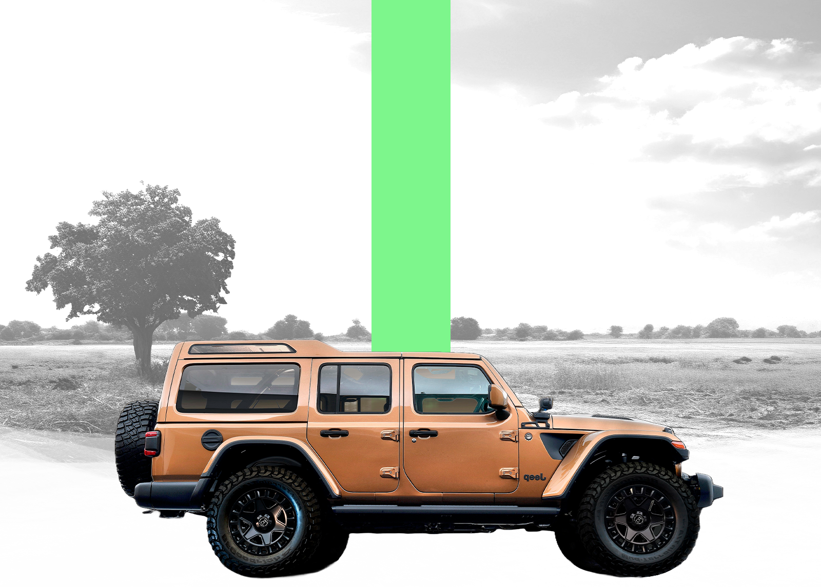 Fundos com carro off road